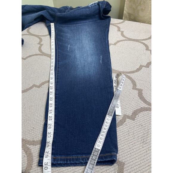 Judy Blue Slim Fit Distressed Mid Rise Blue Jeans, Size 24W, Jb82104dk-pl - Picture 4 of 12